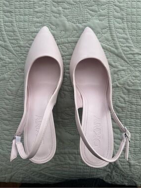 DKNY Preston Sling-Sz 11- Pastel Pink  4 in heel